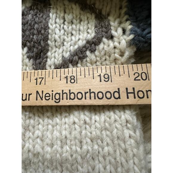 Wool Winter Sweater Men Handmade Chunky Warm thick fair isle - Picture 6 of 11